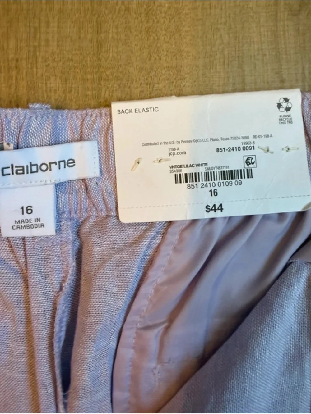 Liz Claiborne Light purple High Waist Women's Shorts 16
